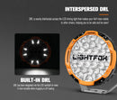 LIGHTFOX 9" Osram LED Driving Lights + 20" Dual Row LED Light Bar + Wiring Kit