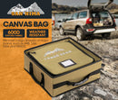 SAN HIMA Tough Canvas Bag Camping Storage Bag Weather Resistant 4WD 40cmx40cmx16cm