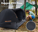 San Hima Double Air Swag Camping Swags Dome Tent Free Standing 22cm Air Mattress