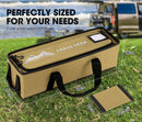SAN HIMA Canvas Storage Bag Camping Storage Bag Weather Resistant Camping 4WD 60cmx20cmx16cm