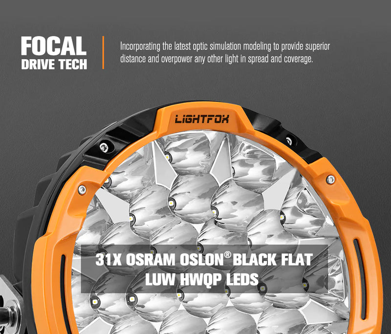 Lightfox 9inch LED Driving Light IP68 16,342 lumen