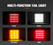 Lightfox Pair LED Tail Lights Stop Indicator Reverse Lamp 12V Trailer Truck Ute