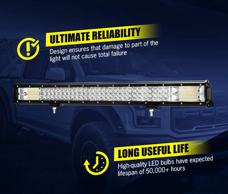 Lightfox 28inch Led Light Bar 1 Lux @ 580M IP68 12,980 Lumens
