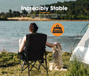 San Hima Folding Camping Chair Outdoor Portable Thick Padding With Storage Bag