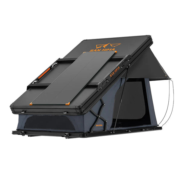 San Hima Kalbarri X Rooftop Tent Hardshell With Ladder + 120W Solar Panel