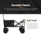 San Hima Folding Camping Wagon 100kg Beach Trolley 360° Wheel Garden Cart Picnic