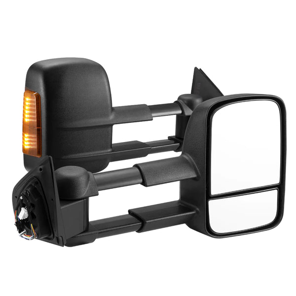 Extendable Towing Side Mirrors For Most Models Black or Chrome
