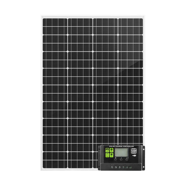 130W Solar Panel Kit Mono Generator Caravan Camping Power Battery Charging 12V