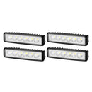 LIGHTFOX 6inch Led Light Bar IP68 Rating 3,950 Lumens 4pc