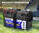 ATEM POWER 12V Battery Box w/ Monitor Portable Deep Cycle Batteries Type C Quick Charge USB