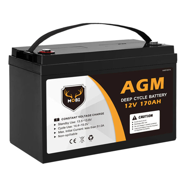 BSA AGM Battery 120Ah 12V Solar Battery Deep Cycle Motorhome Boat Battery  Cycle Maintenance Free VRLA Battery Replaces 100Ah 110Ah : :  Automotive