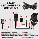 2 Way High Beam Wiring Loom Harness 12V 40A Relay Switch Kit Driving Light Bar