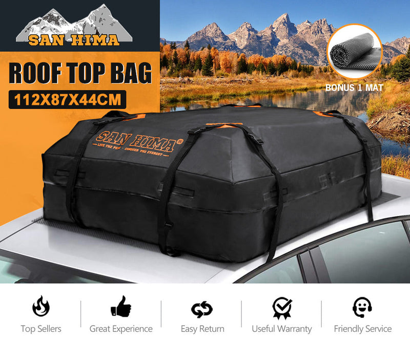Waterproof Car Roof Top Rack Carrier Cargo Bag Luggage Storage Cube Bag Travel 4WD