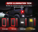 2x Smoked LED Tail Lights Brake Turn Reverse for Jeep Wrangler JK 07-17 OEM