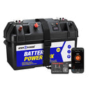 ATEM POWER Battery Box w/ Monitor 12V Portable Deep Cycle AGM Universal Large Marine