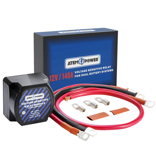 ATEM POWER Voltage Sensitive Relay 12V VSR 140A Dual Battery System –  BrightSparkLedAustralia