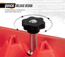 BUNKER INDUST Recovery Tracks Mounting Kit 4 Pins Track Holder Brackets Roof Rack Mounts
