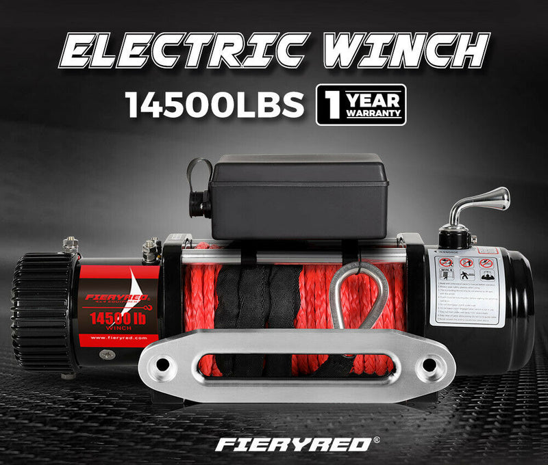 14500LBS 12V Electric Winch Steel Cable or Synthetic Rope Wireless