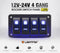 4 Gang Rocker Switch Panel