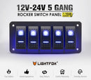 5 Gang Rocker Switch Panel