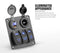 3 Gang Rocker Switch Panel ON-OFF Toggle Voltmeter 12V 24V