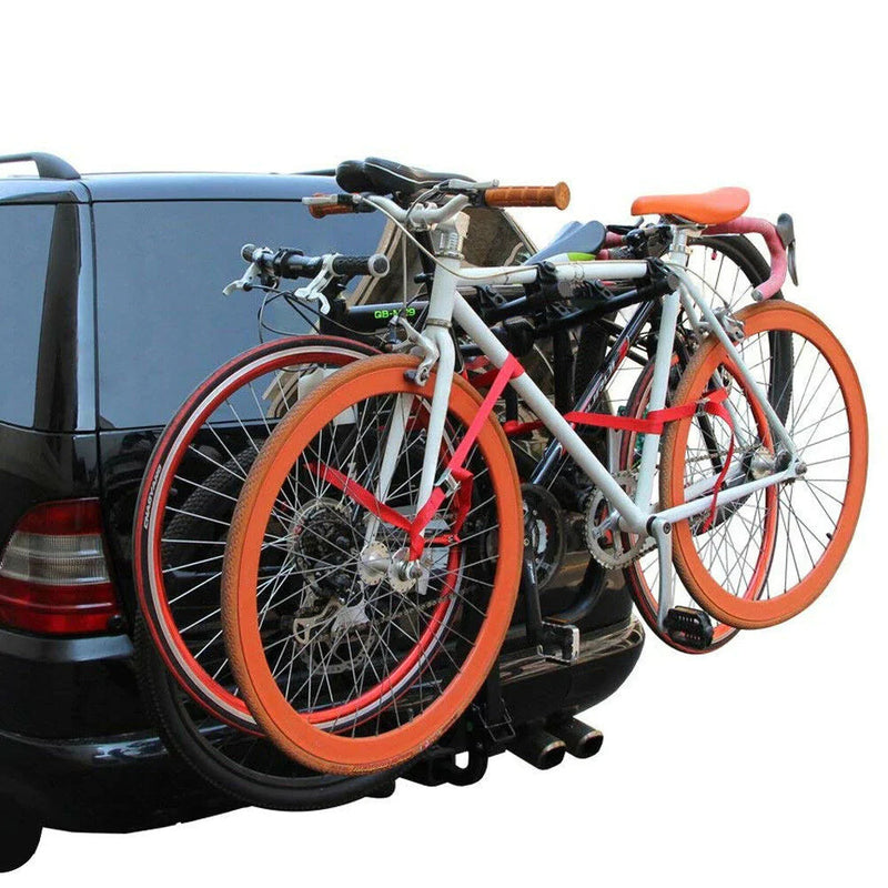 4 Bicycle Carrier Bike Car Rear Rack 2" TowBar Steel Foldable Hitch Mount