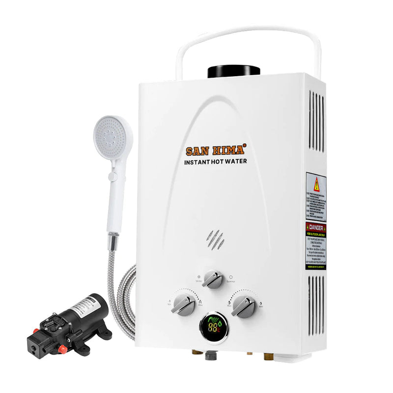 SAN HIMA Portable Gas Hot Water Heater System 8L