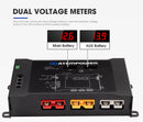 DC to DC Dual Battery System Smart Hub Universal Fitment Dual Voltage Meters