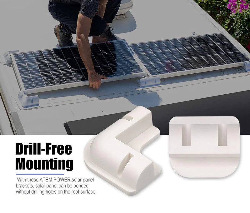 Solar Panel Corner Mounting Brackets Kit 7PCS Caravan Boat RV Vehicle Roof Mount