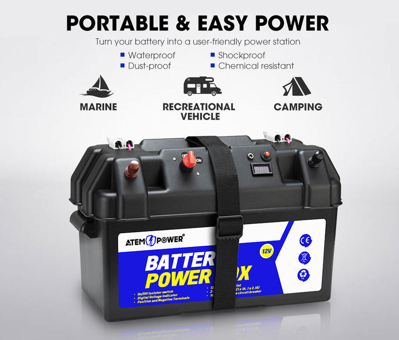 ATEM POWER 12V 20A DC to DC Battery Charger MPPT Dual Battery System w –  BrightSparkLedAustralia