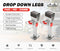 2x400mm Drop Down Corner Legs W/Handle Steel Base 1200LBS Caravan Stabilizer Leg
