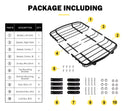 Mobi Universal Steel Roof Rack Basket Car Luggage Carrier Steel Vehicle Cargo
