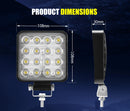 LIGHTFOX 4inch Led Work Light IP68 Rating 6,800 Lumens 4pc